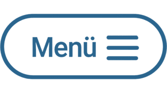 Modernes blaues Menü-Button-Icon für responsive Navigation